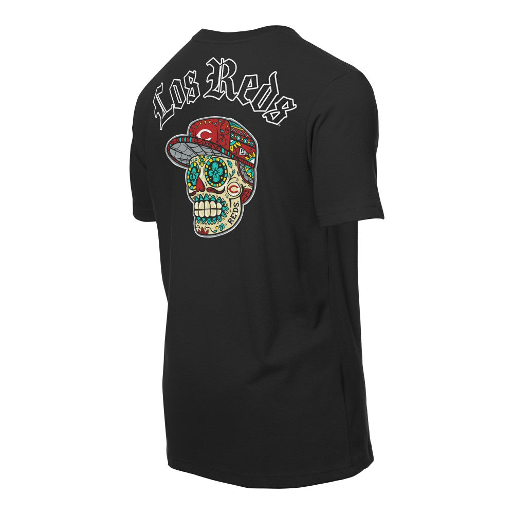 Cincinnati Reds Sugar Skulls T-Shirt Black | New Era