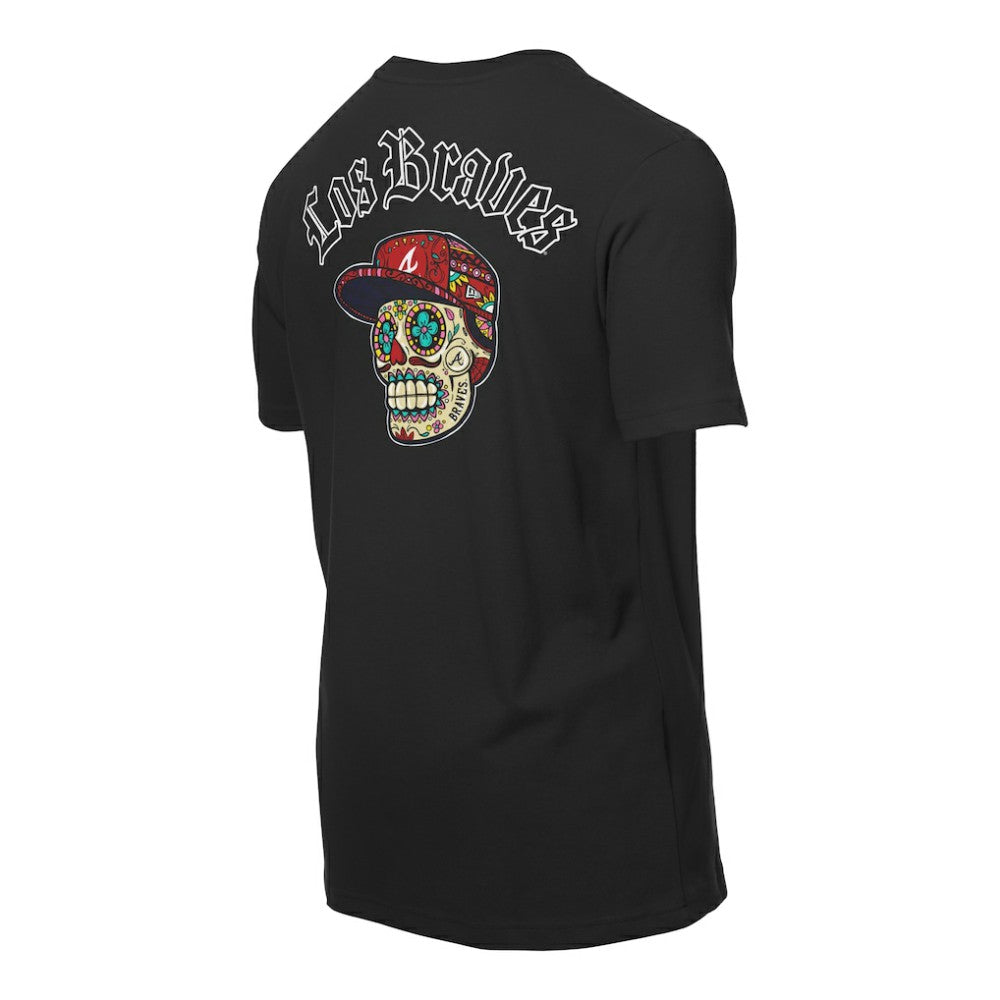 Atlanta Braves Sugar Skulls T-Shirt Black | New Era