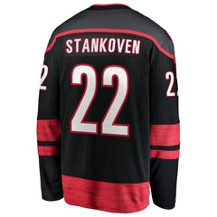 Logan Stankoven Carolina Hurricanes Fanatics Home Breakaway Jersey Black