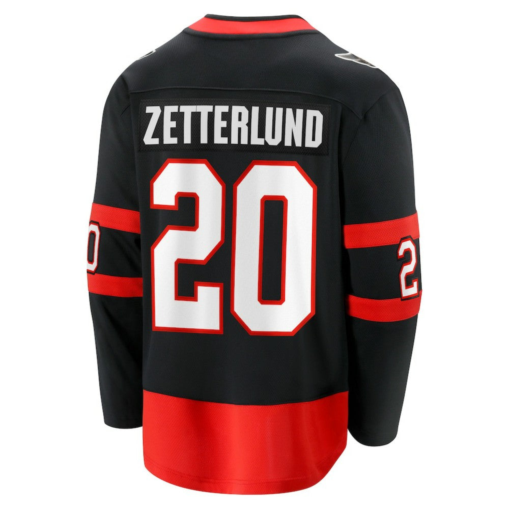 Fabian Zetterlund Ottawa Senators Fanatics Home Breakaway Jersey Black