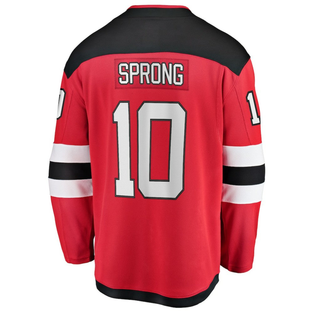 Daniel Sprong New Jersey Devils Fanatics Home Breakaway Jersey Red