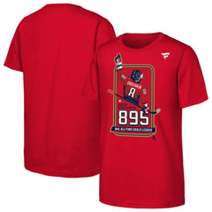 Alexander Ovechkin Washington Capitals Youth NHL All-Time Leading Goal Scorer Locker Room T-Shirt Red