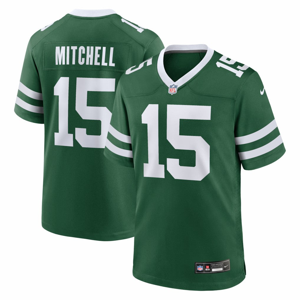 Adonai Mitchell New York Jets Team Game Jersey Legacy Green Nike
