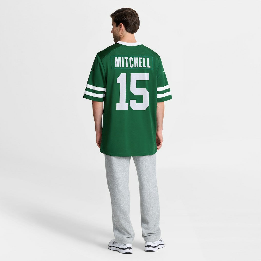 Adonai Mitchell New York Jets Team Game Jersey Legacy Green Nike