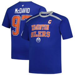 Connor McDavid Edmonton Oilers Profile Big & Tall Name & Number T-Shirt Royal