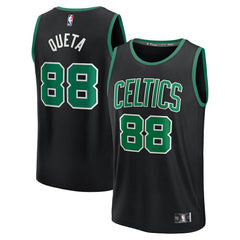 Neemias Queta Boston Celtics Fast Break Replica Player Jersey - Statement Edition - Black