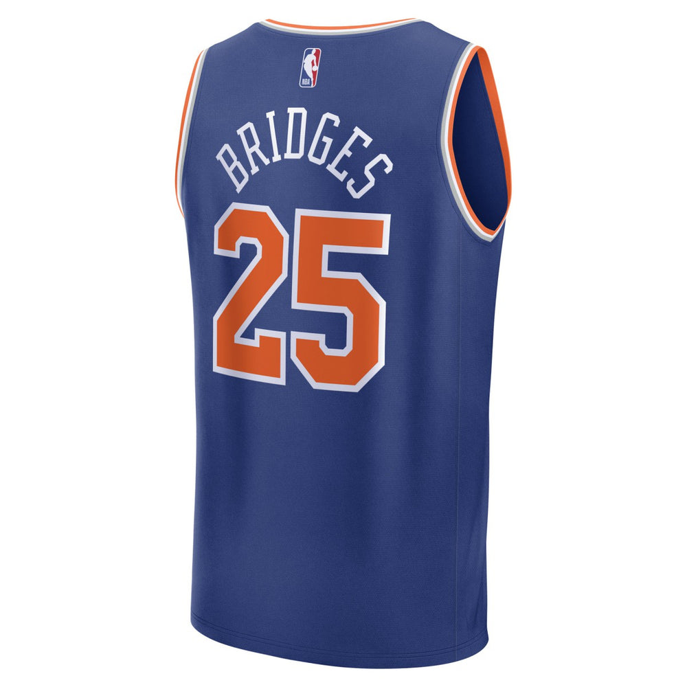 Mikal Bridges New York Knicks Fast Break Replica Player Jersey - Icon Edition - Blue