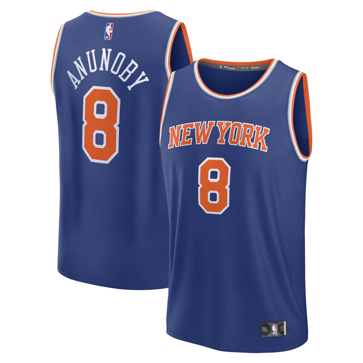 OG Anunoby New York Knicks Fast Break Replica Player Jersey - Icon Edition - Blue