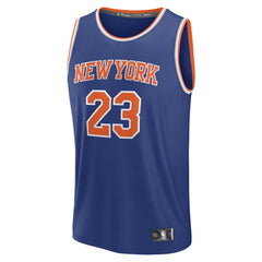 Mitchell Robinson New York Knicks Fast Break Replica Player Jersey - Icon Edition - Blue
