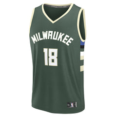 Kyle Kuzma Milwaukee Bucks Fast Break Replica Player Jersey - Icon Edition - Hunter Green