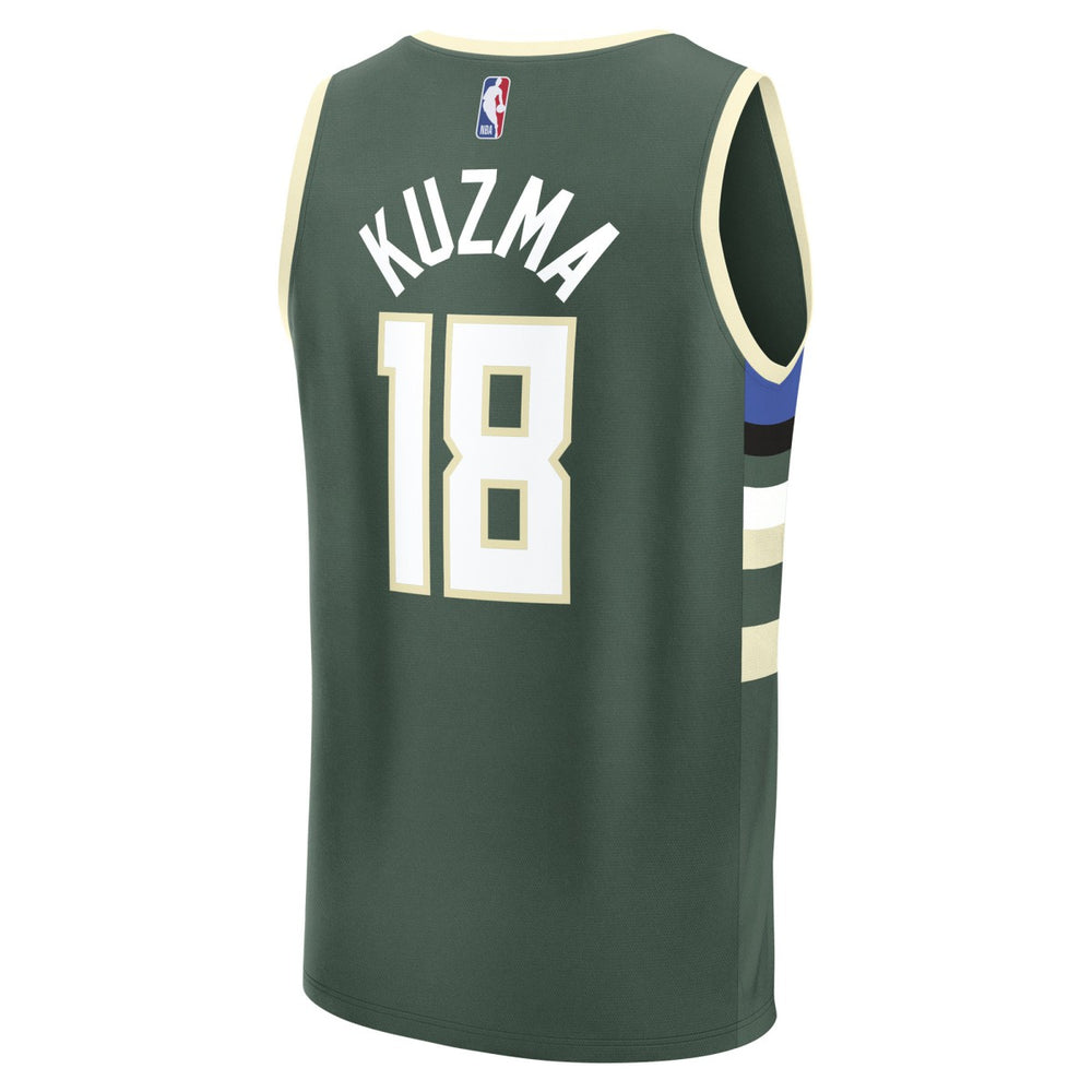 Kyle Kuzma Milwaukee Bucks Fast Break Replica Player Jersey - Icon Edition - Hunter Green