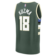 Kyle Kuzma Milwaukee Bucks Fast Break Replica Player Jersey - Icon Edition - Hunter Green