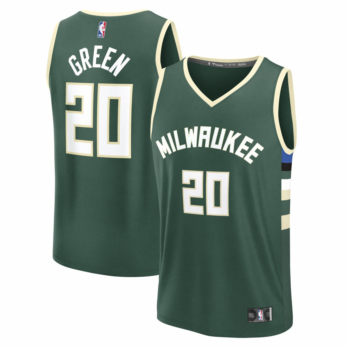 A.J. Green Milwaukee Bucks Fast Break Replica Player Jersey - Icon Edition - Hunter Green