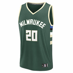 A.J. Green Milwaukee Bucks Fast Break Replica Player Jersey - Icon Edition - Hunter Green
