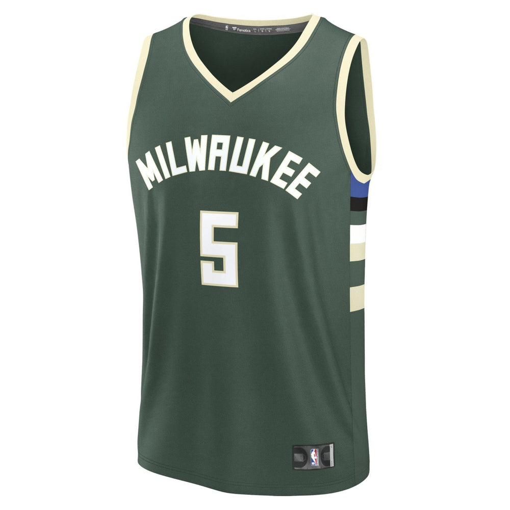 Gary Trent Jr. Milwaukee Bucks Fast Break Replica Player Jersey - Icon Edition - Hunter Green