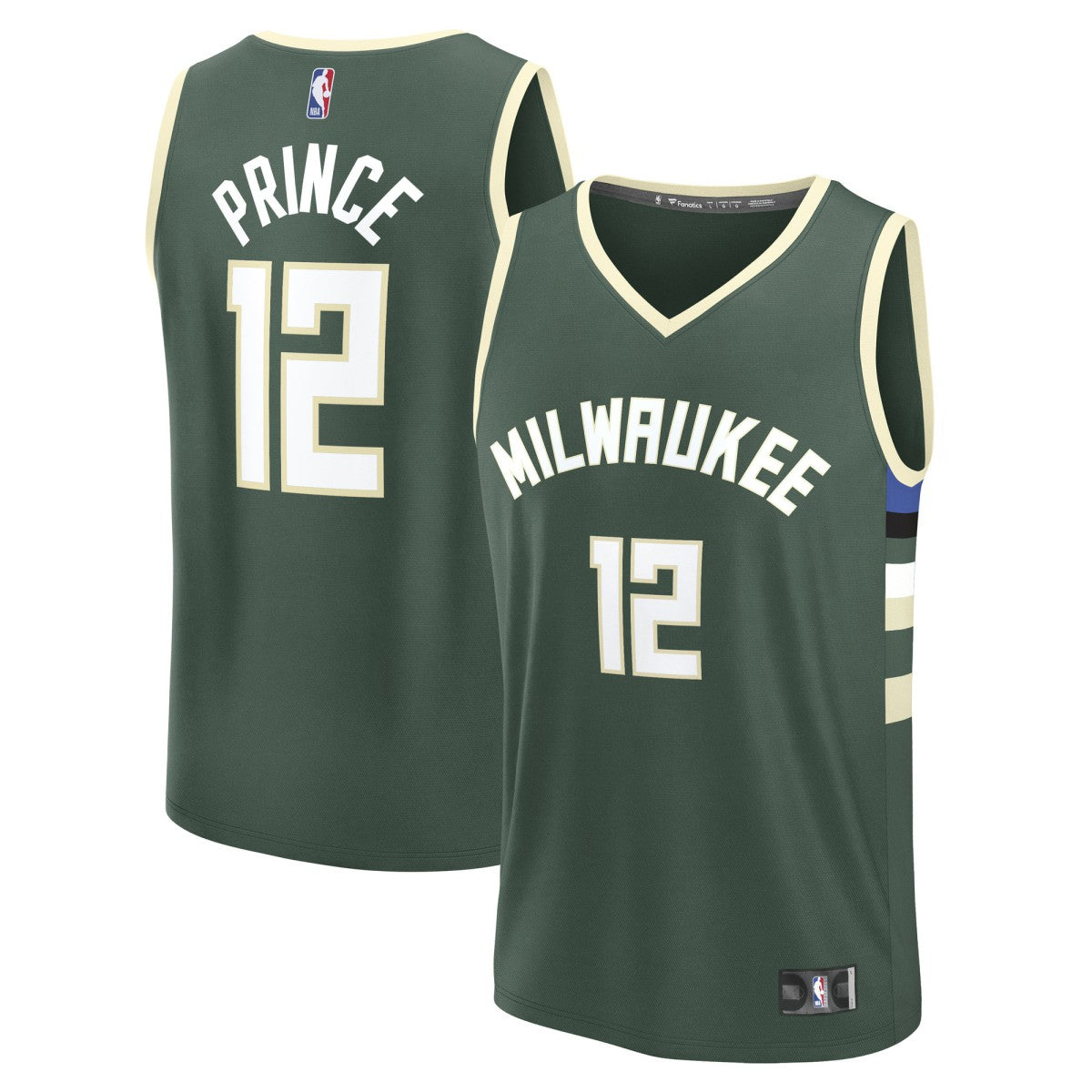 Taurean Prince Milwaukee Bucks Fast Break Replica Player Jersey - Icon Edition - Hunter Green