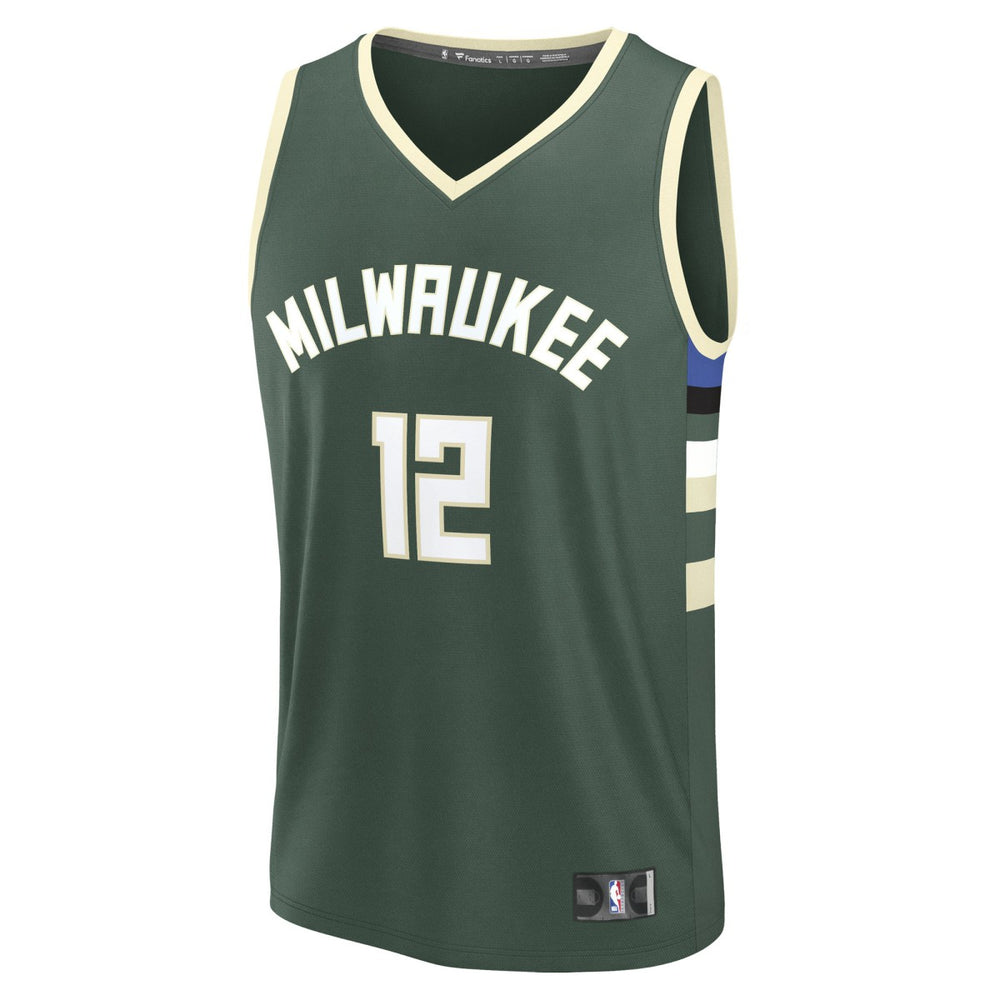 Taurean Prince Milwaukee Bucks Fast Break Replica Player Jersey - Icon Edition - Hunter Green
