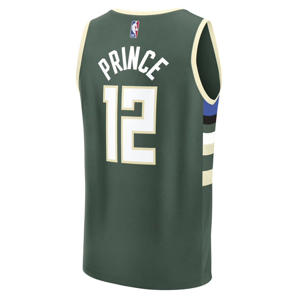Taurean Prince Milwaukee Bucks Fast Break Replica Player Jersey - Icon Edition - Hunter Green