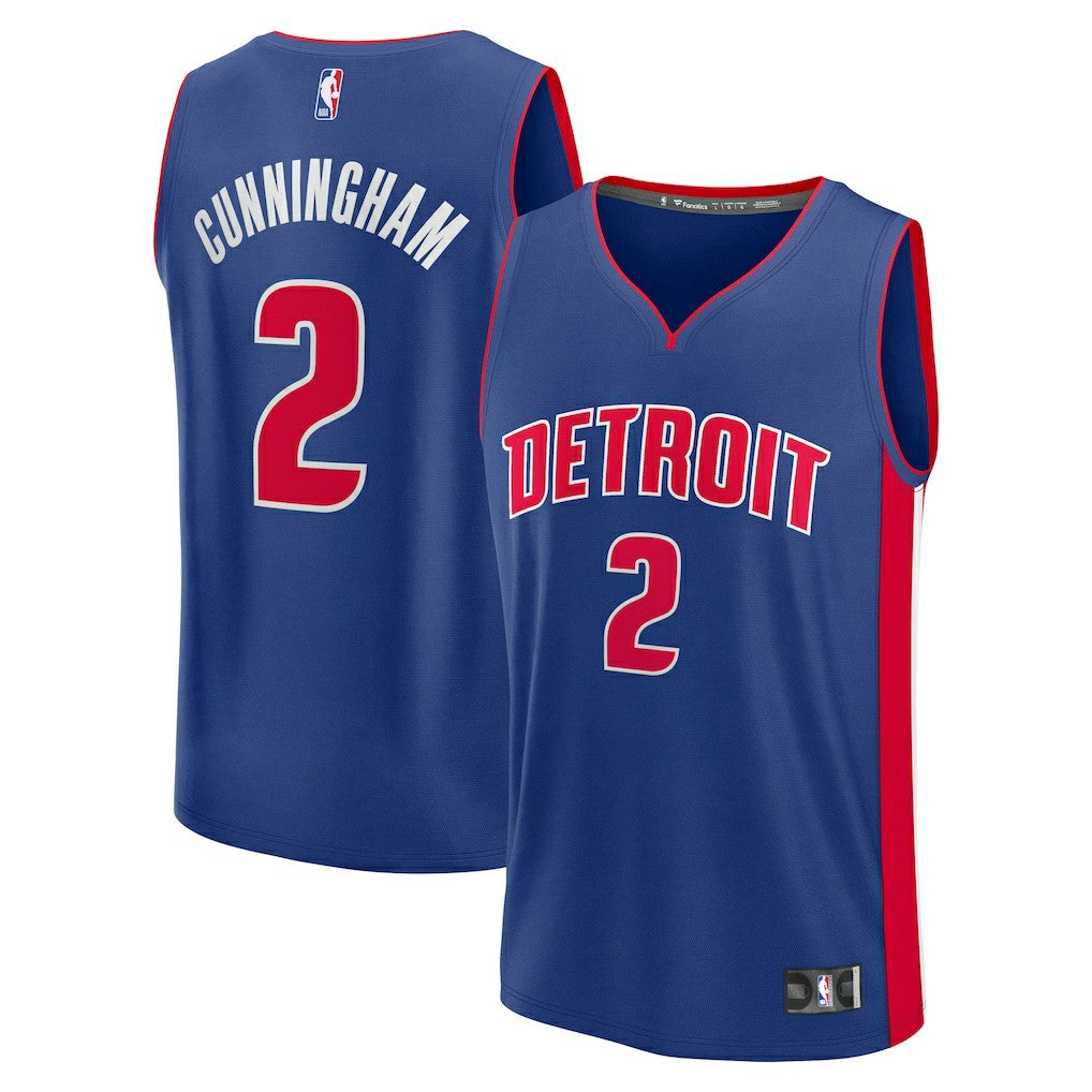 Cade Cunningham Detroit Pistons Fast Break Replica Player Jersey sale - Icon Editi- Blue