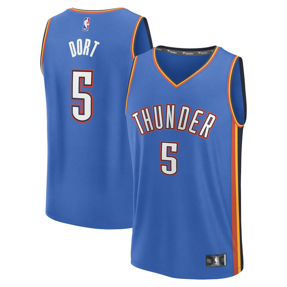 Luguentz Dort Oklahoma City Thunder Fast Break Replica Player Jersey - Icon Edition - Blue