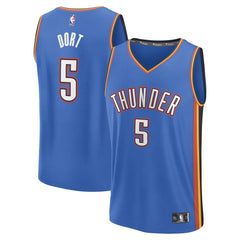 Luguentz Dort Oklahoma City Thunder Fast Break Replica Player Jersey - Icon Edition - Blue