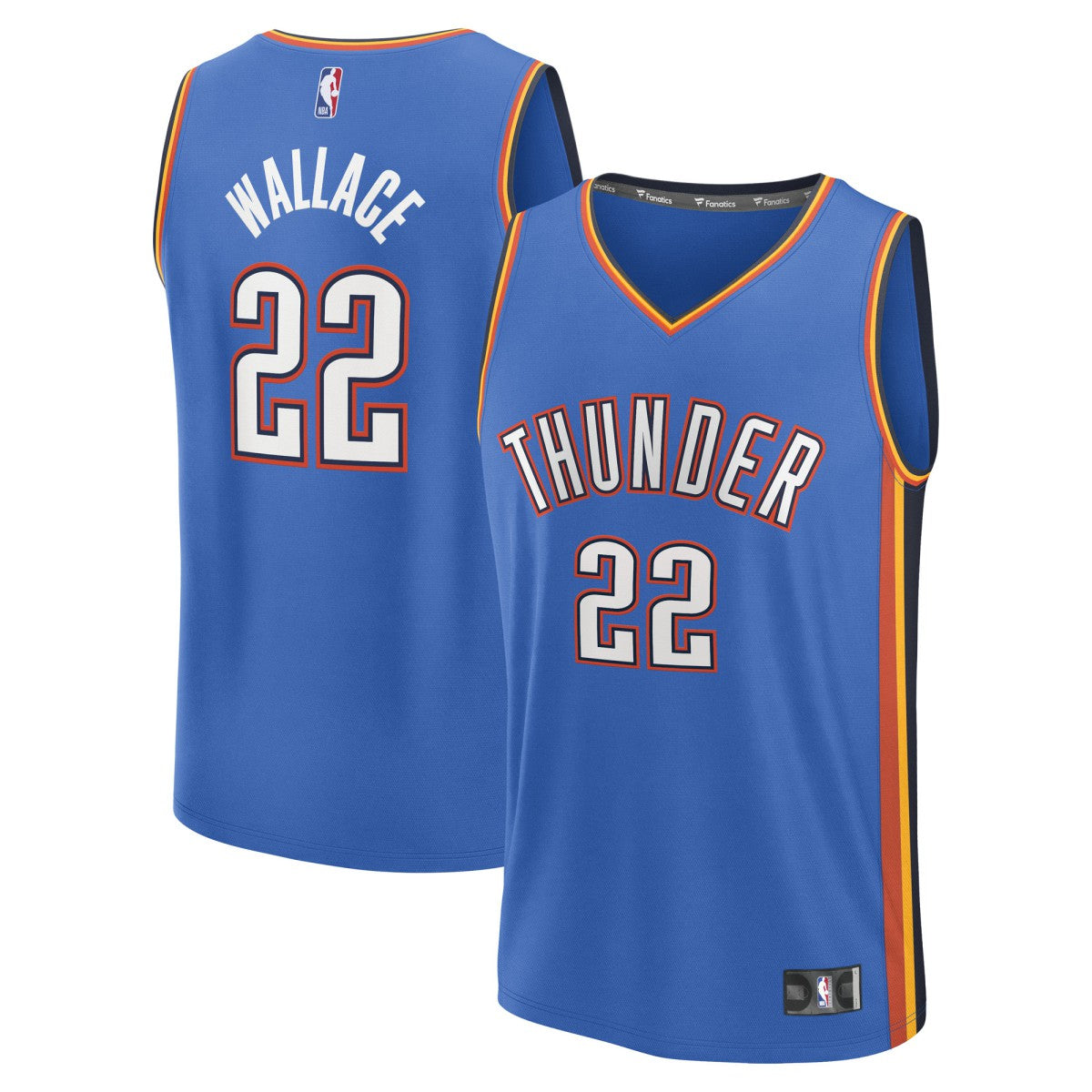 Cason Wallace Oklahoma City Thunder Fast Break Replica Player Jersey - Icon Edition - Blue