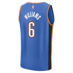 Jaylin Williams Oklahoma City Thunder Fast Break Replica Player Jersey - Icon Edition - Blue