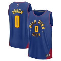 Christian Braun Denver Nuggets Fast Break Replica Player Jersey sale - Statement Editi- Blue