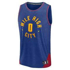 Christian Braun Denver Nuggets Fast Break Replica Player Jersey sale - Statement Editi- Blue