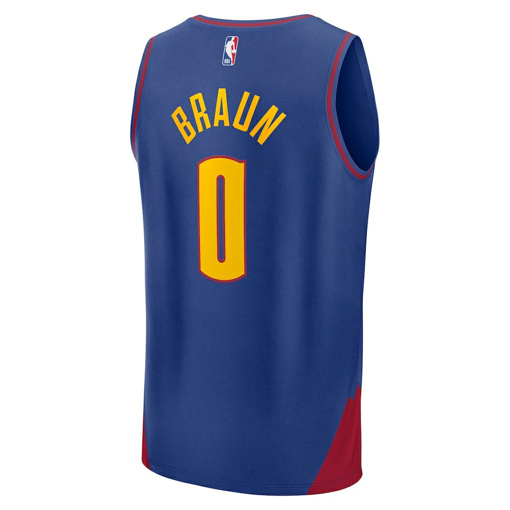Christian Braun Denver Nuggets Fast Break Replica Player Jersey sale - Statement Editi- Blue