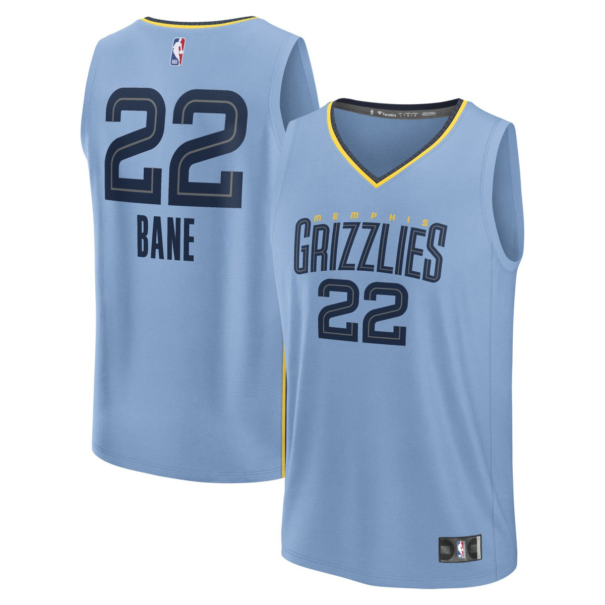 Desmond Bane Memphis Grizzlies Fast Break Replica Player Jersey - Statement Edition - Light Blue