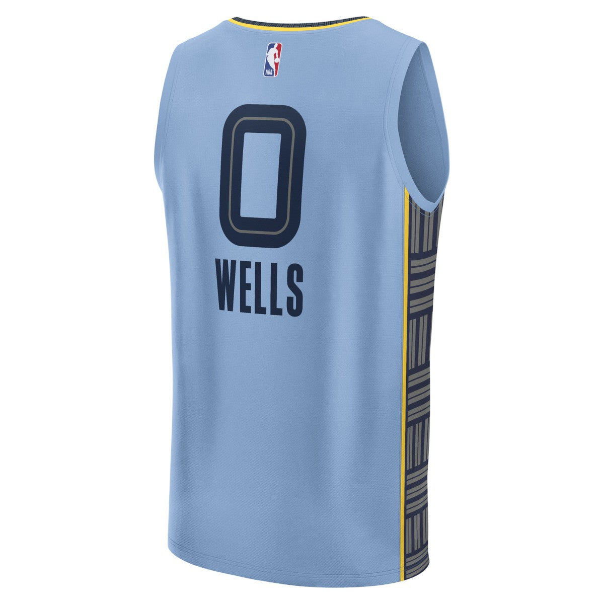 Jaylen Wells Memphis Grizzlies Fast Break Replica Player Jersey - Statement Edition - Light Blue