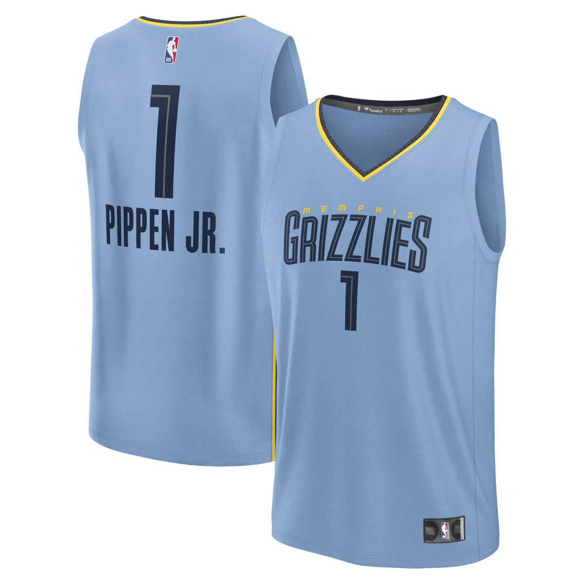 Scotty Pippen Jr. Memphis Grizzlies Fast Break Replica Player Jersey - Statement Edition - Light Blue