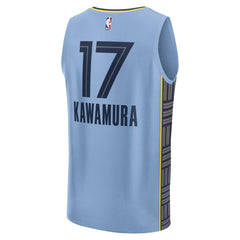 Yuki Kawamura Memphis Grizzlies Fast Break Replica Player Jersey - Statement Edition - Light Blue