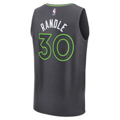 Julius Randle Minnesota Timberwolves Fast Break Replica Player Jersey - Statement Edition - Charcoal