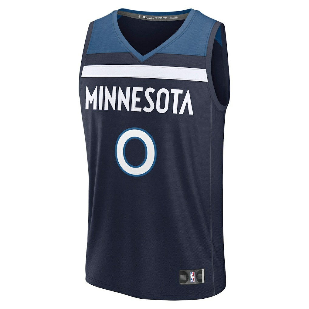 Donte DiVincenzo Minnesota Timberwolves Fast Break Replica Player Jersey - Icon Edition - Navy