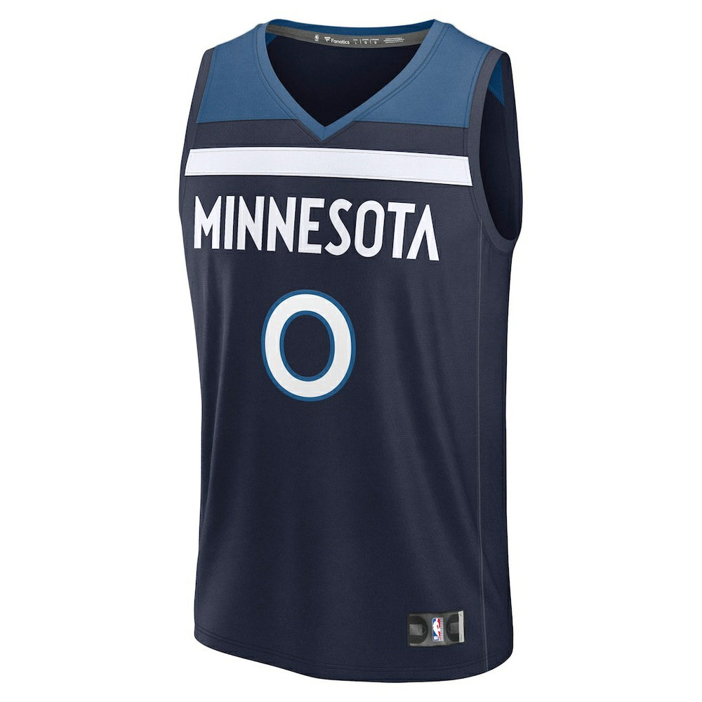 Donte DiVincenzo Minnesota Timberwolves Fast Break Replica Player Jersey - Icon Edition - Navy