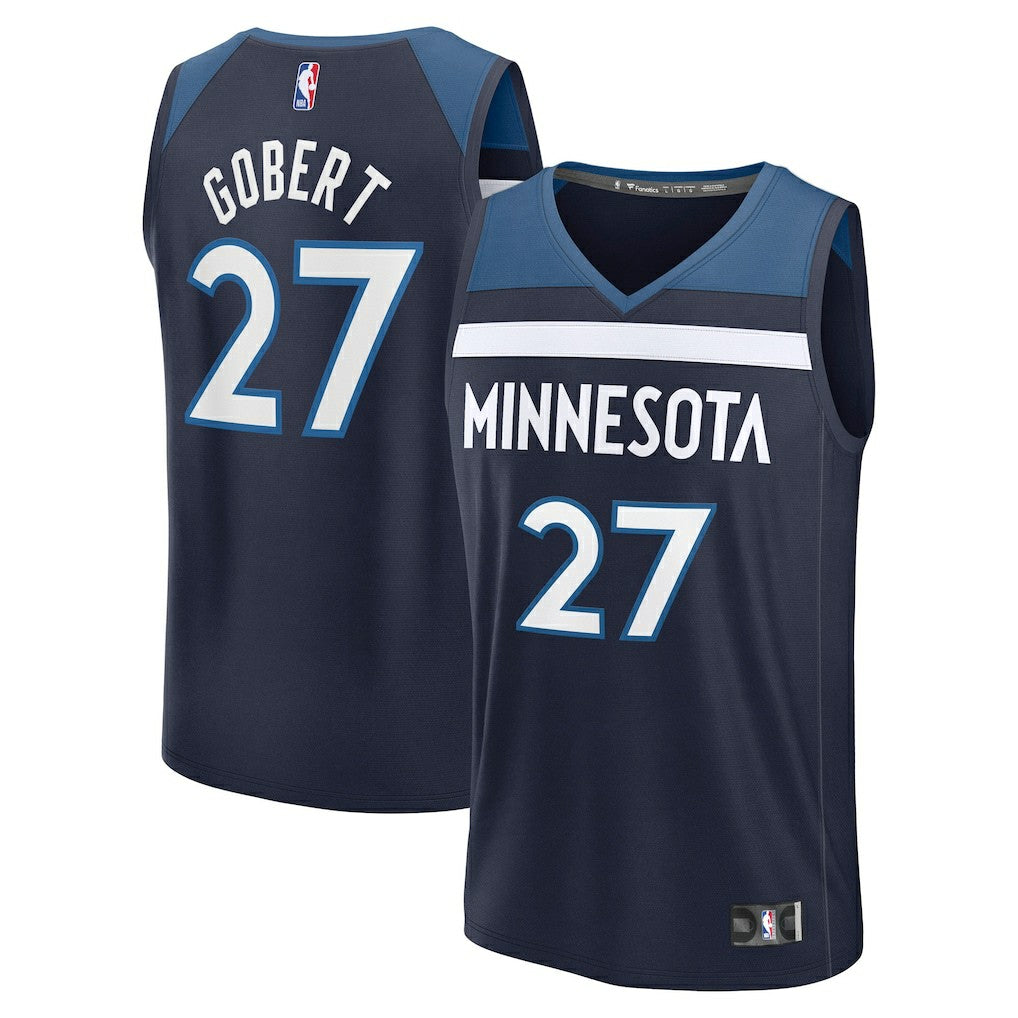 Rudy Gobert Minnesota Timberwolves Fast Break Replica Player Jersey - Icon Edition - Navy