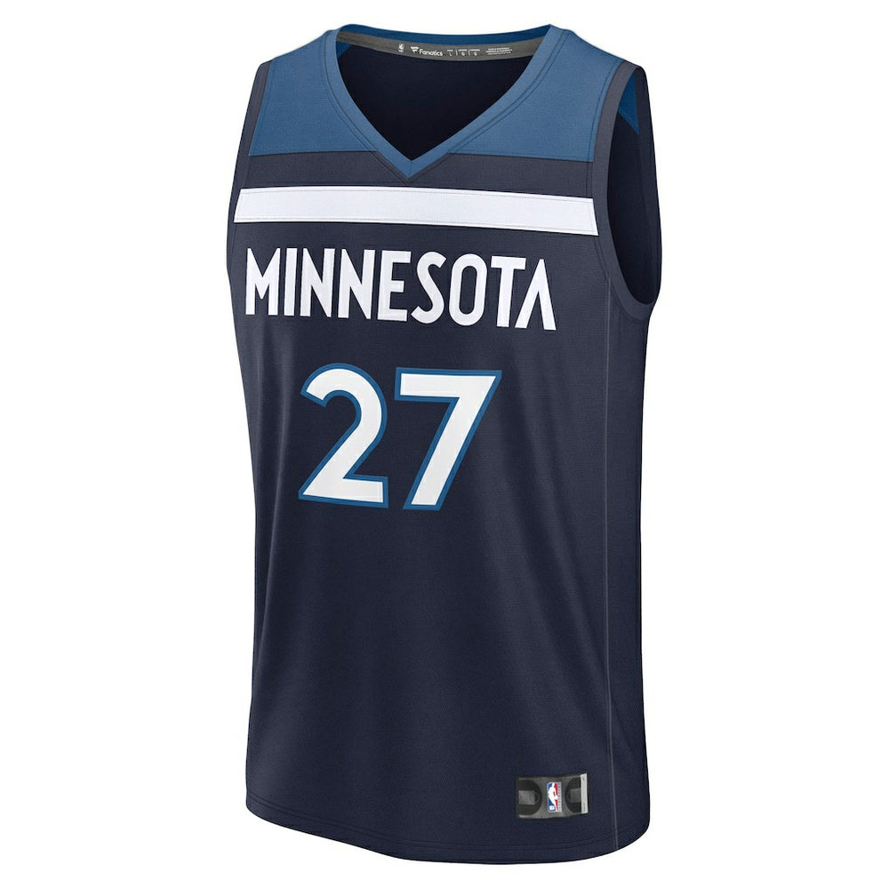 Rudy Gobert Minnesota Timberwolves Fast Break Replica Player Jersey - Icon Edition - Navy