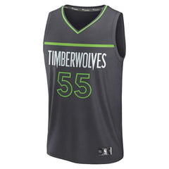 Luka Garza Minnesota Timberwolves Fast Break Replica Player Jersey - Statement Edition - Charcoal
