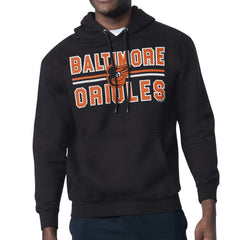 Baltimore Orioles Starter Team Mesh Print Graphic Pullover Hoodie Black