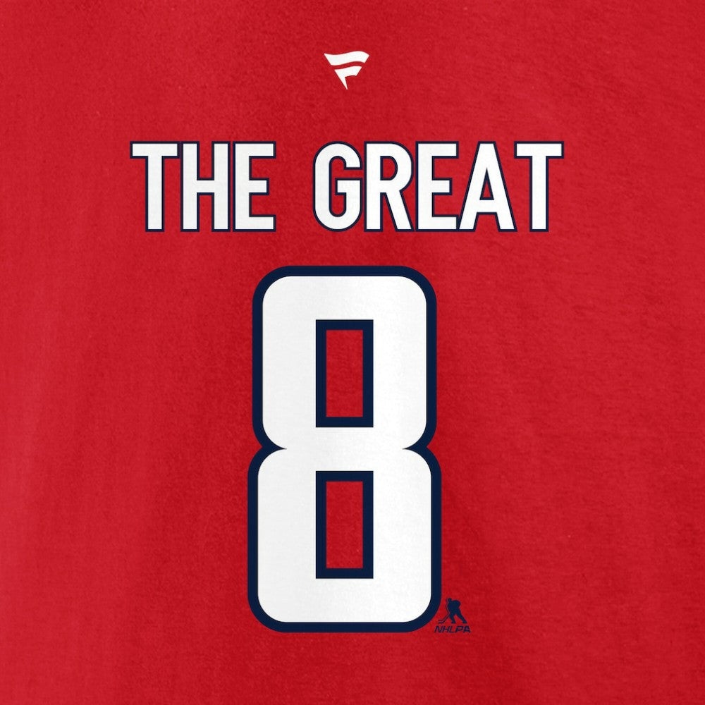 Alexander Ovechkin Washington Capitals NHL All-Time Leading Goal Scorer Name & Number T-Shirt Red