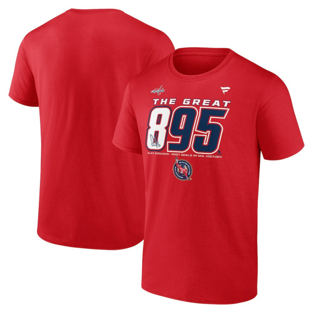 Alexander Ovechkin Washington Capitals NHL All-Time Leading Goal Scorer 895 T-Shirt Red