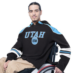 Utah Mammoth G-III Sports by Carl Banks Adaptive Wear Lord Stanley Hooded Long Sleeve Sweatshirt Black