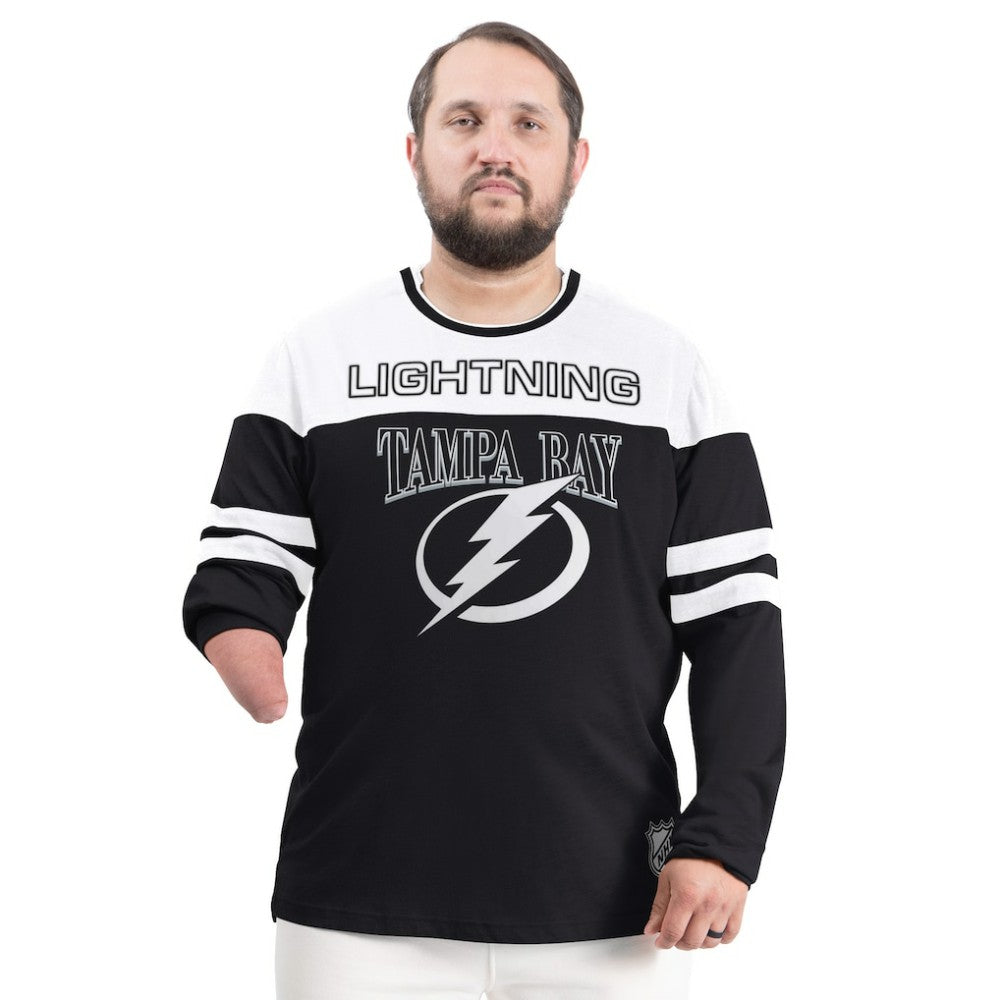 Tampa Bay Lightning G-III Sports by Carl Banks Adaptive Wear Outlast Durene Long-Sleeve T-Shirt Black