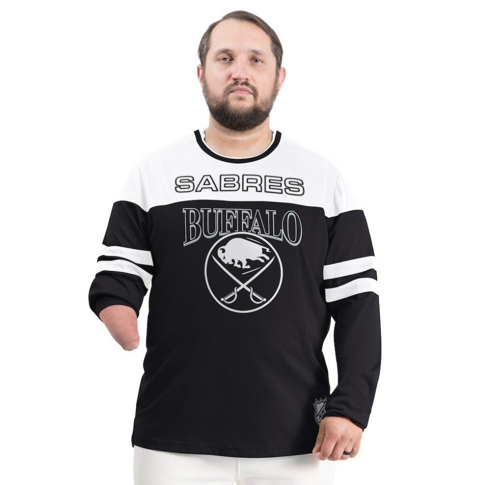 Buffalo Sabres G-III Sports by Carl Banks Adaptive Wear Outlast Durene Long-Sleeve T-Shirt Black