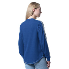 Tampa Bay Lightning G-III 4Her by Carl Banks Women's Advantage Thermal Long-Sleeve Tri-Blend T-Shirt Blue