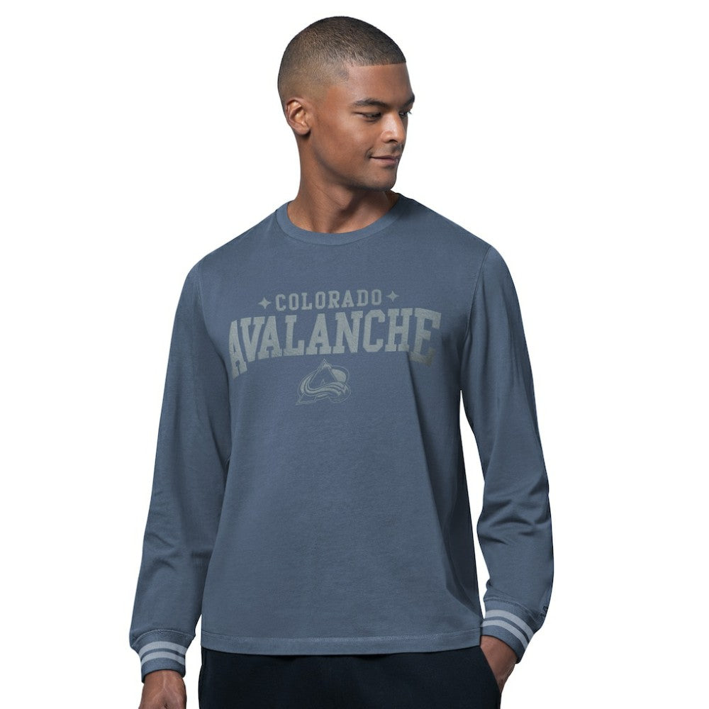 Colorado Avalanche Starter Field Long Sleeve T-Shirt Blue