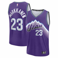 Lauri Markkanen Utah Jazz Fast Break Replica Jersey - Icon Edition - Purple