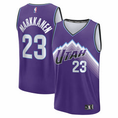 Lauri Markkanen Utah Jazz Youth Fast Break Replica Jersey - Icon Edition - Purple